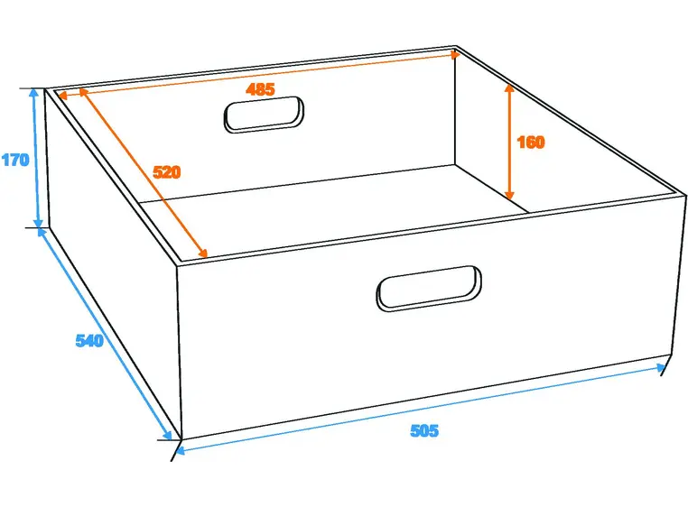 Drawer box for universal tour case 